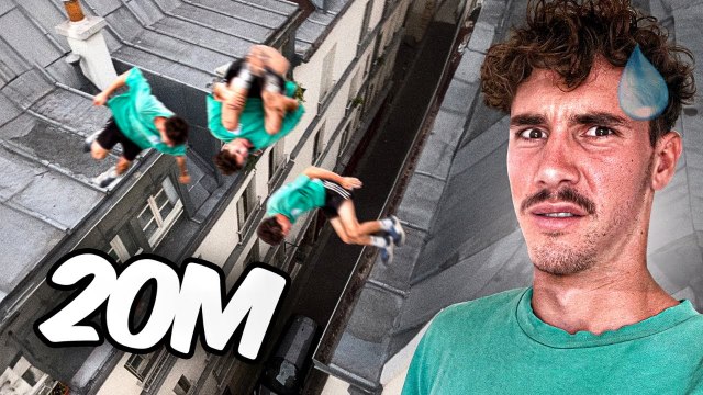 Je fais mon pire salto sur les toits de Paris !