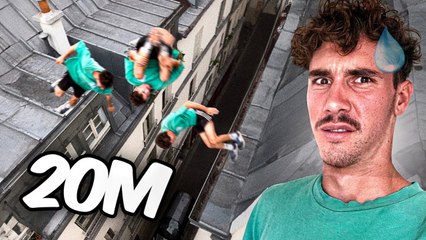 Je fais mon pire salto sur les toits de Paris !