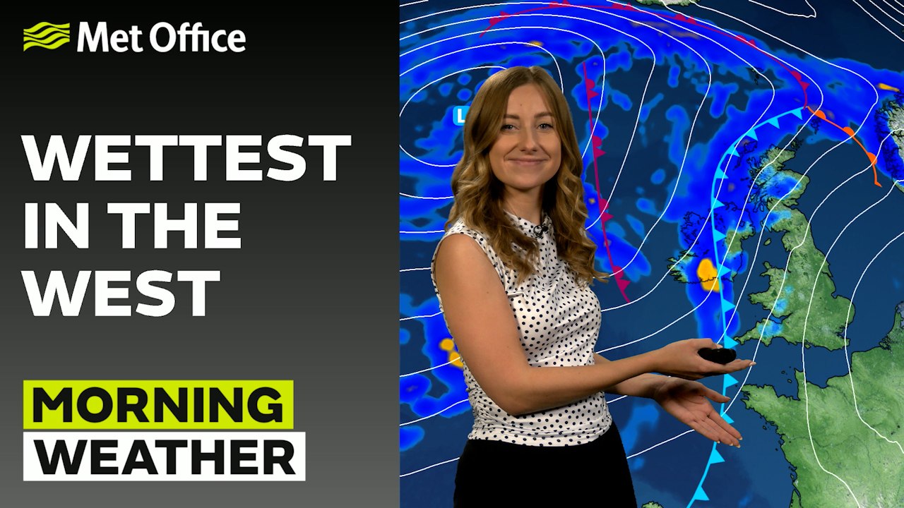 Met Office Friday morning weather forecast 29/11/2024 - Mild and blustery