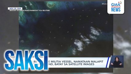 Nasa 80 Chinese militia vessel, namataan malapit sa Pag-asa Island, batay sa satellite images | Saksi
