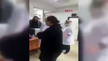 Aile Sağlığı Merkezi'nde ortalığı birbirine kattı