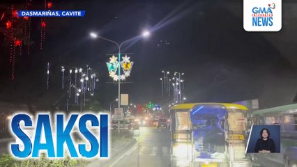 Christmas pailaw sa iba't ibang kalsada sa Dasmariñas | Saksi
