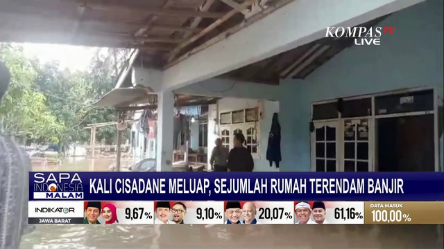 Kali Cisadane Meluap, Banjir Rendam Ratusan Rumah Warga di Teluk Naga Tangerang