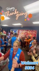 Thanksgiving: Así celebraron los trabajadores de Walmart el Día de Acción de Gracias (+Video)