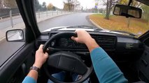 Volkswagen Golf II 1991( 1.3 55 HP ) _ POV Test Drive #623 Joe Black