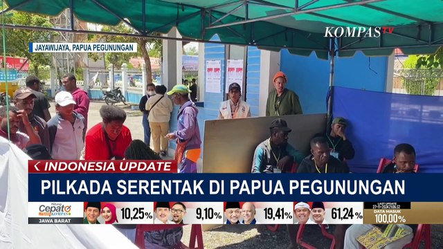 Warga Papua Pegunungan Antusias Ikut Pilkada, Komisioner KPU Pantau Proses Pemungutan Suara