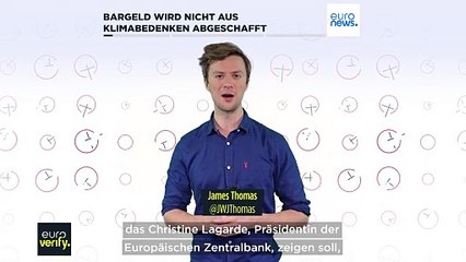 Nein, Christine Lagarde will das Bargeld nicht abschaffen, um den Klimawandel zu bekämpfen
