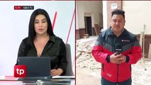 Se desploma parte del techo del Templo San Isidro ante una persistente lluvia en Cochabamba