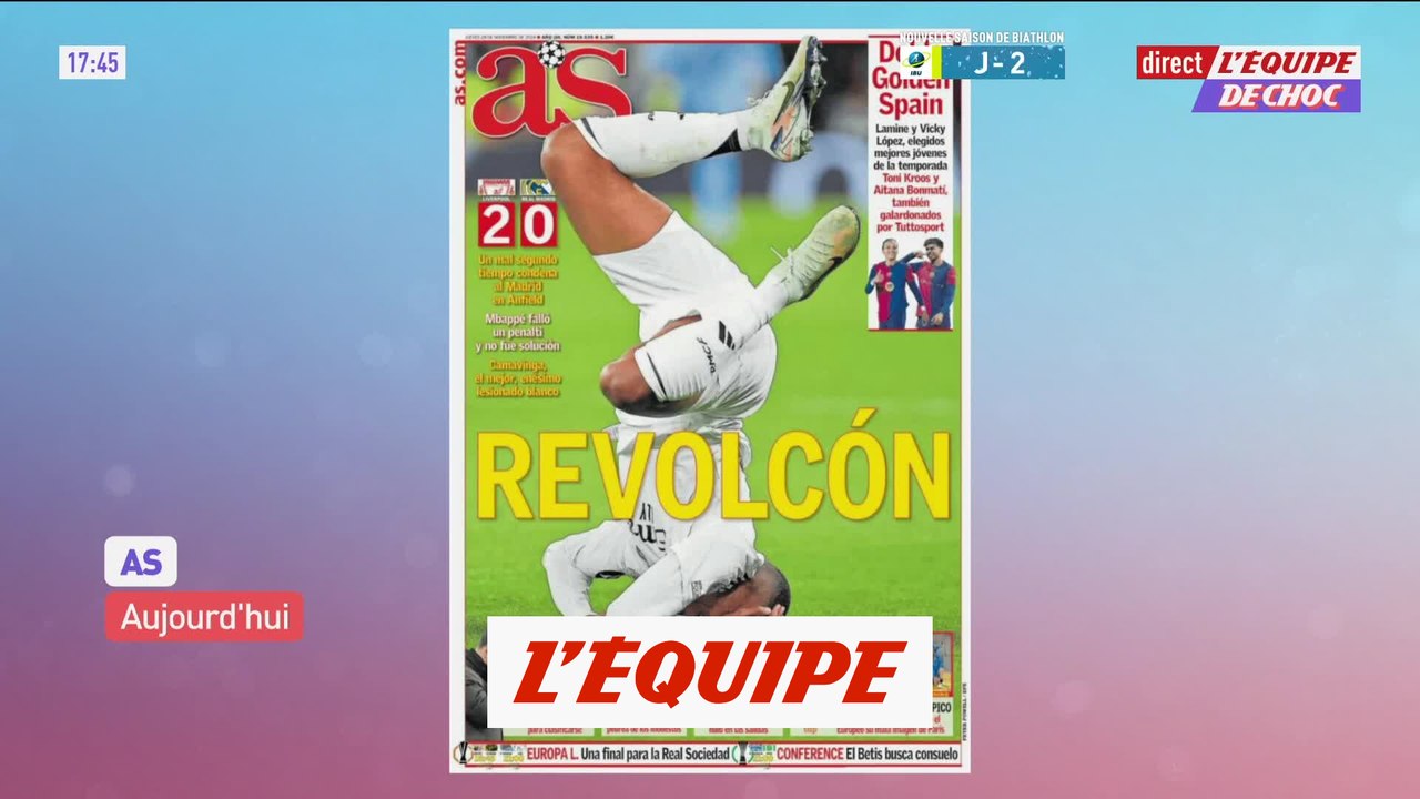 Mbappé ciblé par la presse espagnole après Liverpool-Real - Foot - C1 - Real Madrid