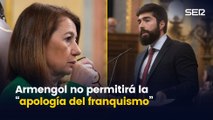 Armengol avisa de que no permitirá la “apología del franquismo”