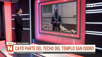 ¡La virgen evitó una tragedia! Misa se suspendió y se desplomó el techo de la Iglesia de San Isidro