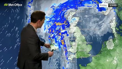 Met Office Thursday evening forecast 28/11/2024