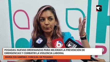 Posadas nuevas ordenanzas para mejorar la prevención de emergencias y combatir la violencia laboral