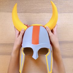 Aventures vikings en perspective : Casque FAIT MAISON pour l'Halloween de mon fils !