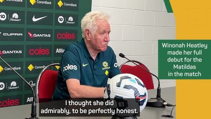 ''I thought she did admirably" - Sermanni praises full debutant in Matildas loss