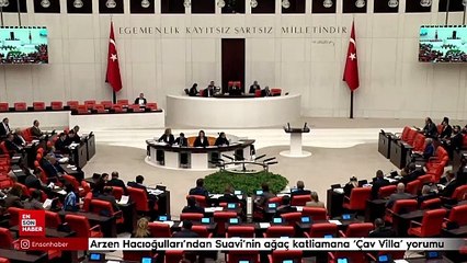 Yücel Arzen Hacıoğulları'ndan Suavi'nin ağaç katliamana 'Çav Villa' yorumu