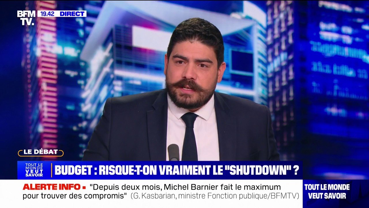 Menace de rejet du budget: "Sur la paie des fonctionnaires, on prépare tous les scenarios", avertit Guillaume Kasbarian, ministre de la Fonction publique