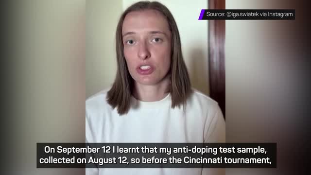 Swiatek describes doping ban as toughest battle she's faced