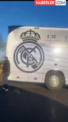 Real Madrid'in takım otobüsü kaza yaptı