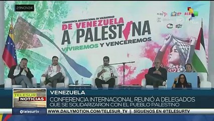 En Venezuela conferencia internacional reunió a delegados que se solidarizaron con el pueblo palestino