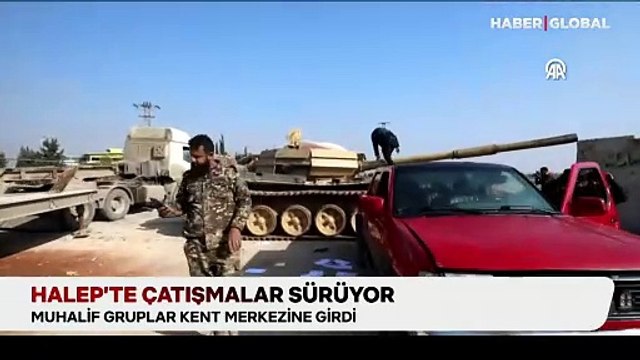 Esad rejimi karşıtı gruplar Halep'in kontrolünü ele geçirdi! Havaalanı uçuşlara kapatıldı