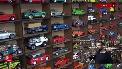 Sivas'ta 33 yılda 5 milyon TL değerinde 13 bin araba biriktirdi