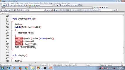 Learn Programming Technique C to Master Skills - Linked List ( Add Node Program)