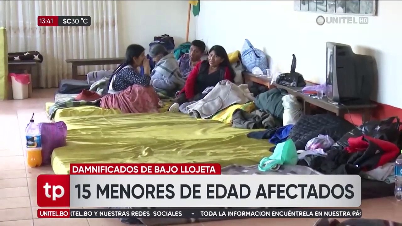 Mazamorra en Bajo Llojeta: 15 niños y adolescentes necesitan medicamentos, ropa y útiles escolares