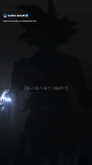 Goku ultra instinctI am always happygoku badass statusanimedbsgokuultrainstinctshorts