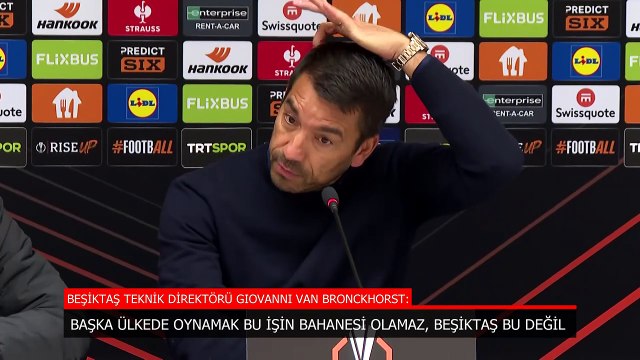 Giovanni van Bronckhorst: Görmemiz gereken Beşiktaş bu değil