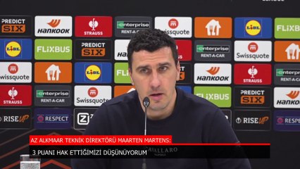 Maarten Martens: 3 puanı hak ettiğimizi düşünüyorum