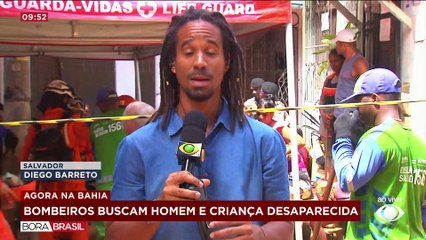 Bombeiros buscam por desaparecidos após chuvas em Salvador