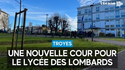 Une nouvelle cour pour le lycée des Lombards de Troyes en plein rajeunissement