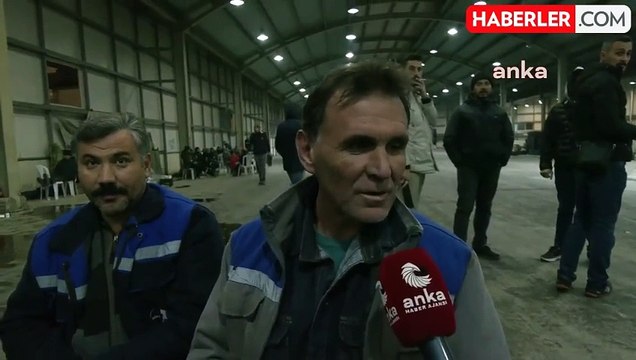 Çayırhan İşçileri Beypazarı'nda Gece Nöbetinde: Kış Şartları Soğuklar Bizi Engellemez, Sonuna Kadar Hakkımızı Arayacağız