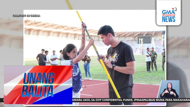 Pole vault facility ni EJ Obiena, pinasinayaan na | Unang Balita