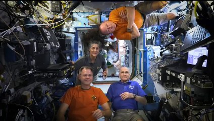 Space Station Astronauts Deliver a Thanksgiving Message for 2024