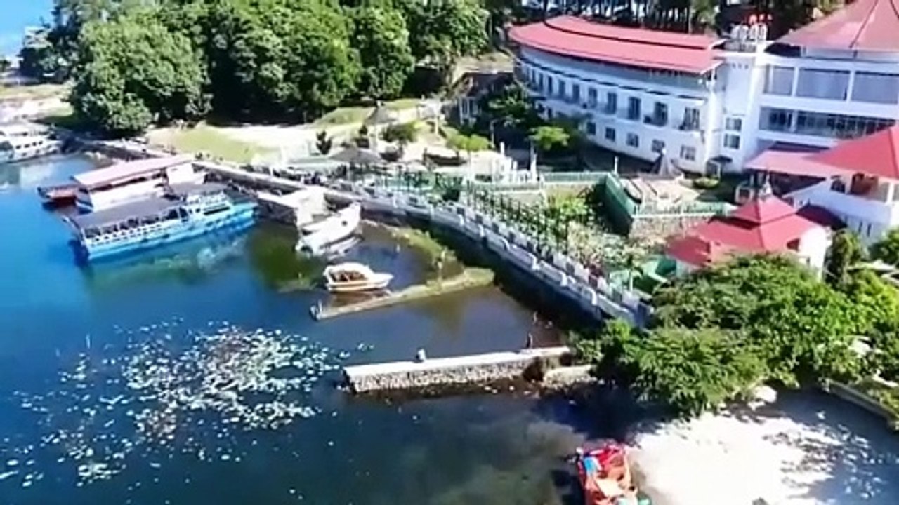 Lake Toba is a large natural lake in North Sumatra, Indonesia