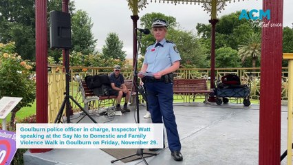 Say No to Domestic and Family Violence Walk in Goulburn