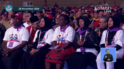 Tangis Presiden Prabowo saat Pidato di Acara Puncak Hari Guru Nasional 2024