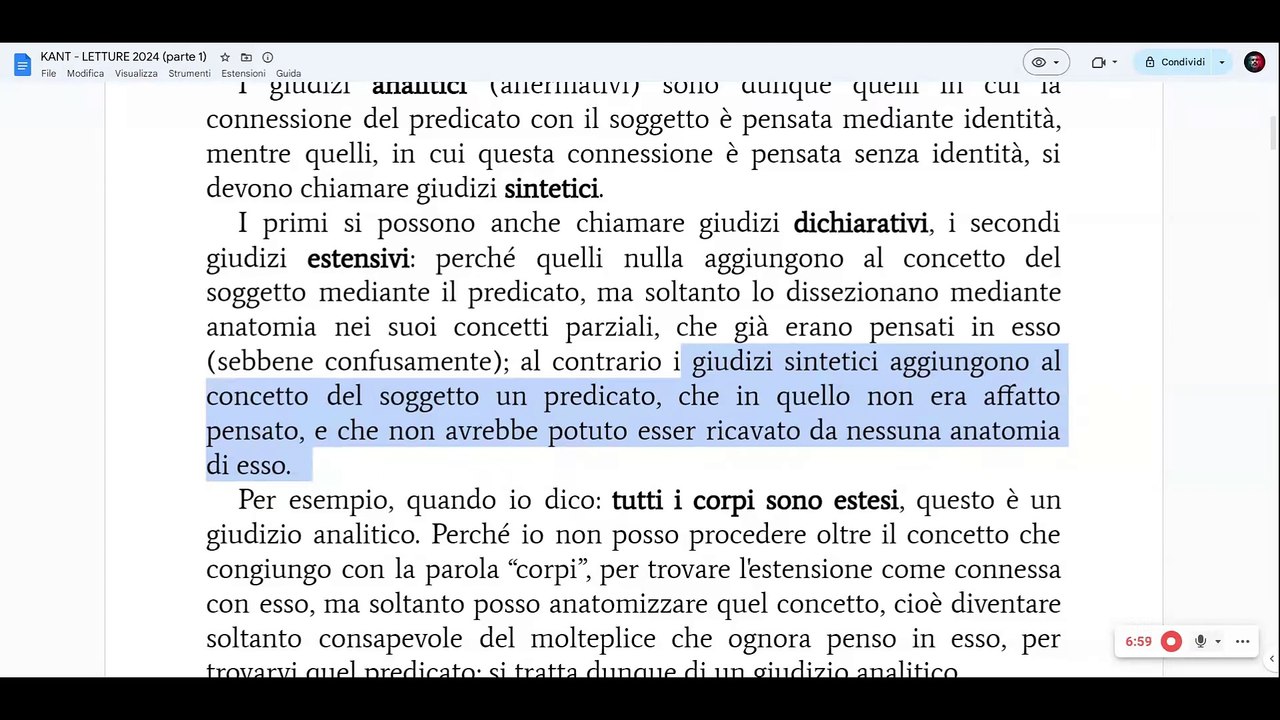 Kant - Giudizi analitici e sintetici - Il concetto di Noumeno