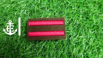 WW2 BRITISH ARMY INFANTRY SERVICE STRIPES, Two Bar Infantry Arm of Service Strips patch