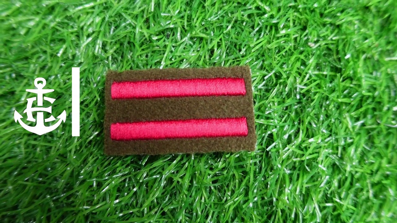 WW2 BRITISH ARMY INFANTRY SERVICE STRIPES, Two Bar Infantry Arm of Service Strips patch