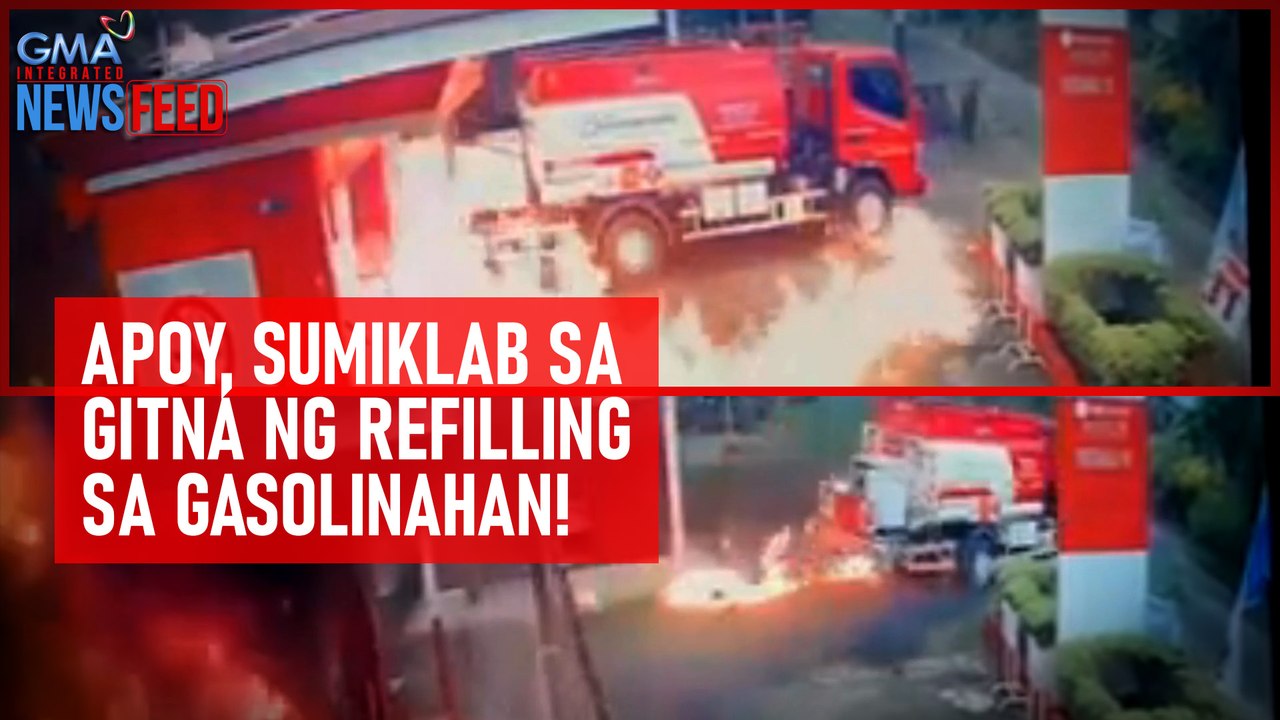 Apoy, sumiklab sa gitna ng refilling sa gasolinahan! | GMA Integrated Newsfeed