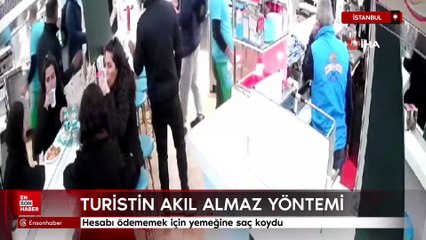 İstanbul'da turistin akıl almaz yöntemi