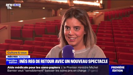 "J'ai confiance en moi": de retour sur scène, Inès Reg se livre à BFMTV