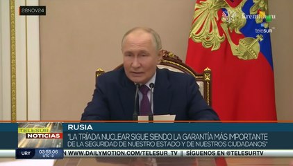 Pdte. Putin aprobó un documento sobre la doctrina de disuasión nuclear