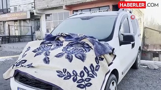 Ağrı'da Dondurucu Soğuk ve Buz Sarkıtları