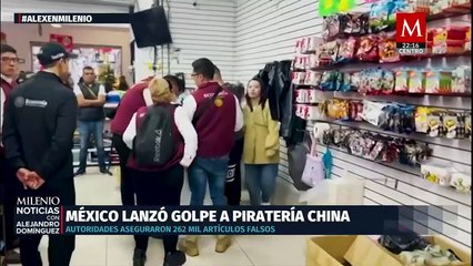 Ebrard aclara vínculo entre operativo contra piratería y negociaciones con EU