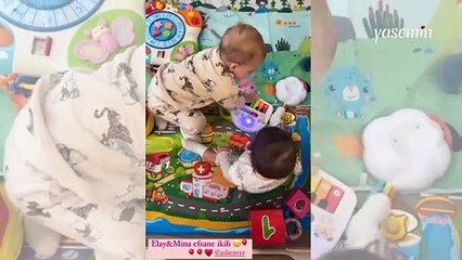 Aslı Enver'in kızı Elay ile Eda Ece'nin kızı Mina'nın olay halleri