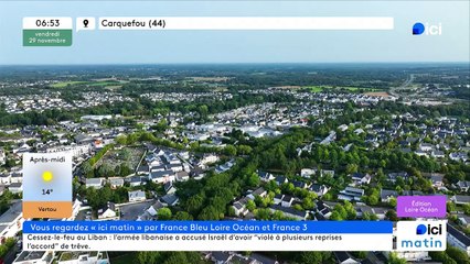 29/11/2024 - ICI Matin France Bleu Loire Océan en vidéo